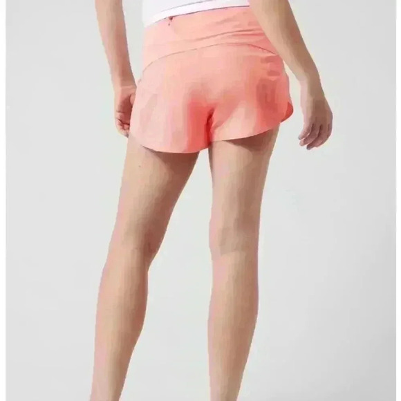 NWT Athleta  Women's High Rise Run with It 2.5" Shorts Peach Size XL - Picture 3 of 12